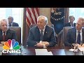 President Donald Trump Cancels South America Trip To 'Oversee The American Response To Syria' | CNBC