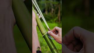 Bamboo Creations with new Bow and arrow#bamboo #slingshots #diy