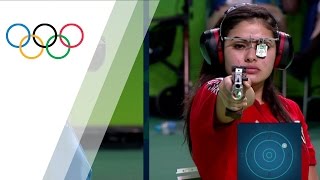 China's Zhang wins gold in Women's 10m Air Pistol