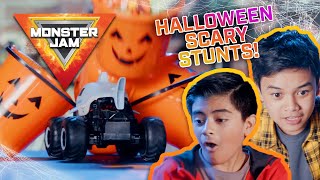 Halloween Monster Truck Stunts 🎃 MONSTER JAM Revved Up Recaps