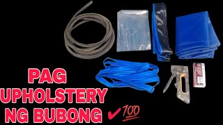 HOW TO SET UPHOLSTERY ON THE ROOF OF SIDECAR FOR BEGINNERS | PAANO MAG UPHOLSTERY NG BUBONG