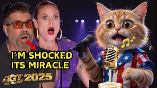 Cat Singing Song in AGT Auditions 2025 | Simon Cowell Shocked