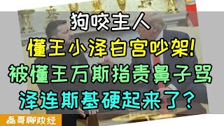 狗咬主人！川普和泽连斯基在白宫激烈争吵！小泽被懂王万斯指着鼻子骂！泽连斯基态度为何强硬？美国和乌克兰的矿产协议有多丧权辱国？