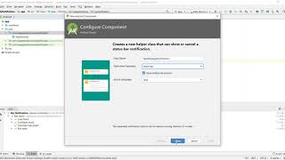 Create status bar notification in Android app quickly using Android Studio