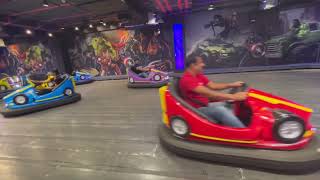 Bumper car with my kids ​⁠Vantage line Mall Hyderabad @RaghuExplores