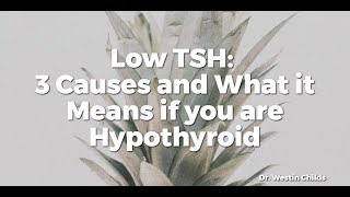 Low TSH: 3 Causes and What it Means if you are Hypothyroid