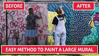 How to paint a MURAL with a DOODLE GRID