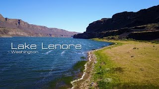 Lake Lenore, Washington (from a drone and on foot)