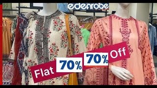 Edenrobe flat 70% off weekend sale on pret starting from 1200 only