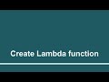 Create Lambda Function - 1 | Part - 8 | Create custom Alexa skill using AWS Lambda function