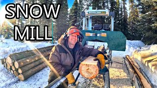 I got a NEW SAWMILL to complete my WINTER HOMESTEAD (Watch me use it for the first time)