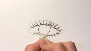 طريقة رسم العين من الصفر للمبتدئين|how to draw eye
