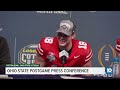 ohio state postgame press conference ryan day will howard jack sawyer cotton bowl