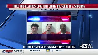 Three people arrested after fleeing the scene of a shooting in Owensboro