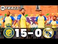 FIFA 23 VOLTA - MESSI, RONALDO, MBAPPE, NEYMAR, ALL STARS PLAYS | Al NASSR 15-0 REAL MADRID