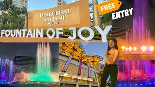 Fountain of Joy |Full Show | Fountain show like Dubai in Mumbai for Free | Musical Fountain #vlog