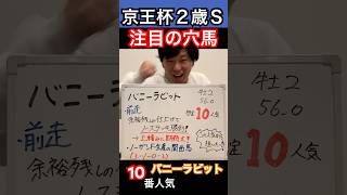 【京王杯２歳Ｓ2024 注目の穴馬‼️】毎週重賞予想してます🐎#競馬 #競馬予想 #京王杯2歳ステークス #京都競馬場 #東京競馬場 #バニーラビット#ウマグチ #穴馬