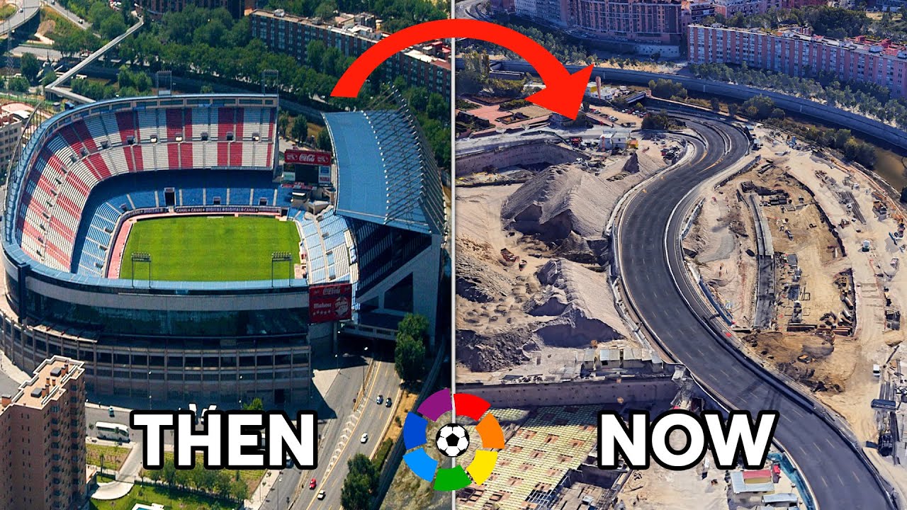 Demolished La Liga Stadiums Then And Now - YouTube