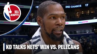 Kevin Durant describes Nets’ ‘tale of two halves’ to beat Pelicans | NBA on ESPN