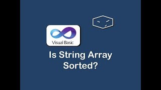is string array sorted in vb.net