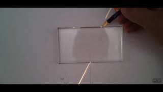 Refraction of light through rectangular prism