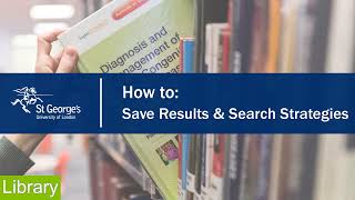 EBSCO - How to save Results and Search Strategies