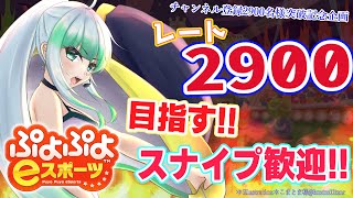 【 ぷよスポ　Switch】スナイプ歓迎！レート2900を目指す！！レート配信【 ぷよぷよeスポーツ 】