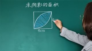 小学数学求阴影的面积