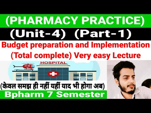 Budget Preparation And Implementation। Clinical Pharmacy। Pharmacy ...