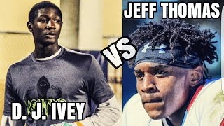 Miami Hurricanes - 1 on1 - DJ Ivey (CB) vs Jeff Thomas (WR) -