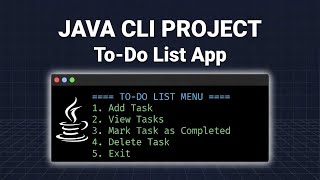 Build a To-Do List CLI App in Java | Beginner Java Project