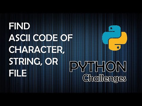 How To Find Ascii Code Of A Character String And File Python How To Find Ascii Code Of A Character String And File Python