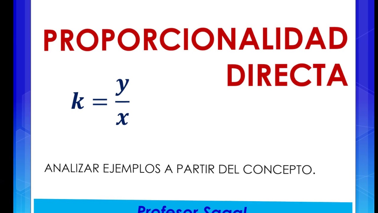 Proporcionalidad Directa