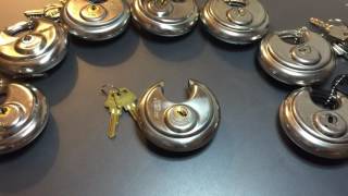 [166] American Lock D100CC Disc Padlock Picked