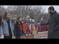 Students protest shootings outside White House