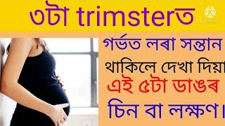 ৩টা।trimsterত গৰ্ভত লৰা সন্তান থাকিলে দেখা দিয়া এই ৫টা ডাঙৰ চিন বা লক্ষণ।#akhomiatgharuadihaby