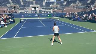 Simona Halep & Maria Sakkari Practice/Point Play at 2022 US Open - 4K 60fps