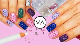 VAGA Tutorial: Double Box Rhinestones set / How to use? 3D Nail art