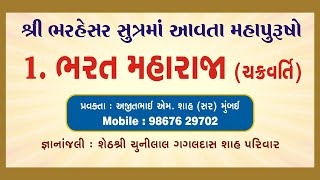 શ્રી ભરહેસર સુત્રમાં આવતા મહાપુરુષોનાં દ્રષ્ટાંતો - 1 ભરત ચક્રવર્તિ #shorts #jainism