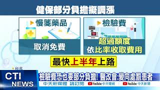 【每日必看】健保部分負擔擬漲\