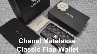 รีวิว:Chanel Matelasse Classic Flap Wallet Black