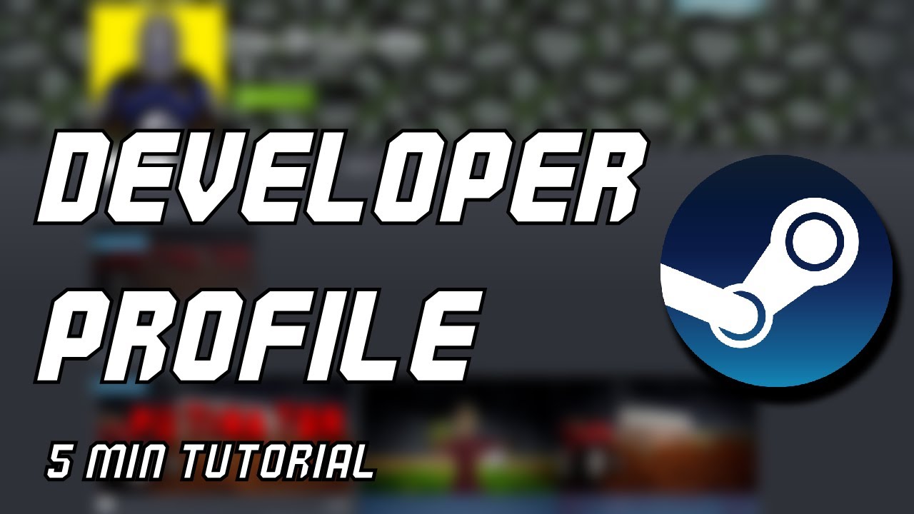How To Make A Developer Profile On Steam Youtube