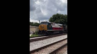 CSX M457 w/ 1852 Western Maryland Leading! At Taft #train #csx #heritage #1852 #shorts