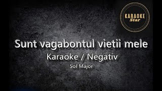 Sunt vagabontul vieții mele - Sol Major - Karaoke/Negativ