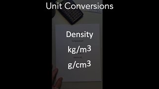 04 Unit Conversions - Density