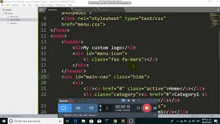 Responsive dropdown navigation menu using HTML 5 , CSS and javascript (Part 4/4)