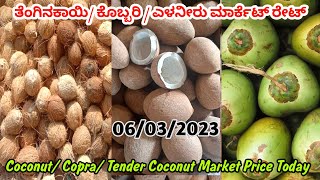 Coconut Price Today | Arsikere Copra Rate Today 06/03/2023   @fayazarecanut