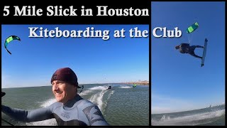 Kiteboarding the 5 Mile Slick in Texas City