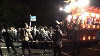 藤枝大祭 岡出山区 10/1 (13) ＜曳き回し（夜）＞