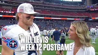 Will Levis explains the emotions of winning tough division games on the road